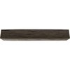 Ekena Millwork Hand Hewn Faux Wood Fireplace Mantel, Premium Walnut, 6"H x 8"D x 60"W MANUHH06X08X60ZW